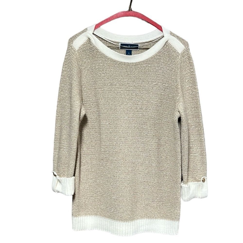 Karen Scott Cuff 3/4 Sleeves Sweater
